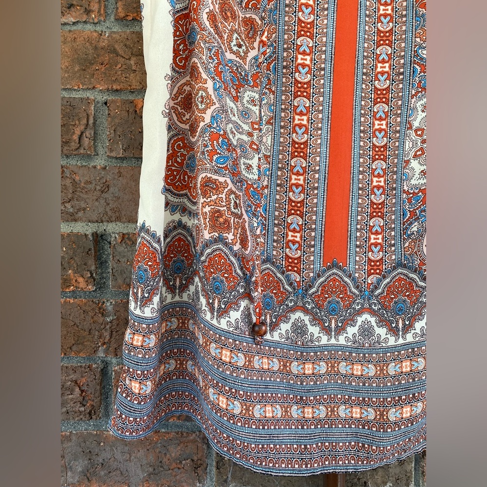 Boutique blouse sleeveless paisley small - Picture 3 of 5